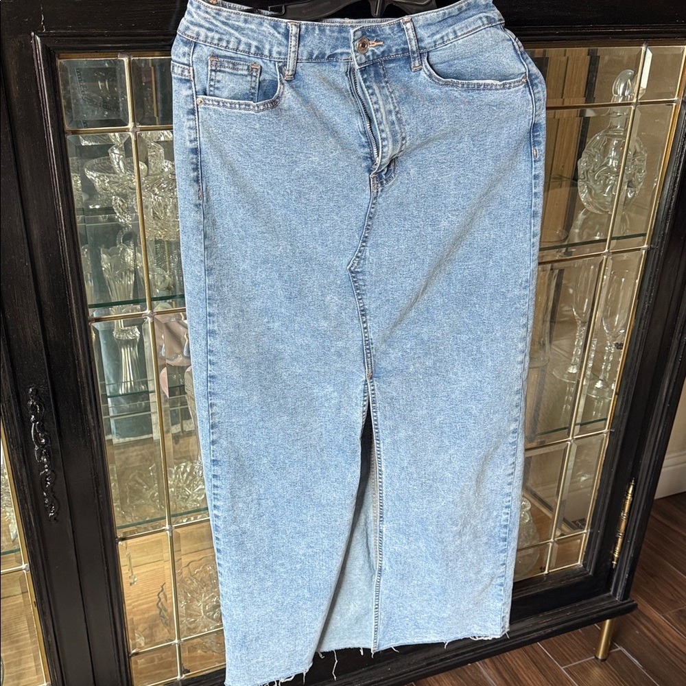 Denim Maxi Skirt